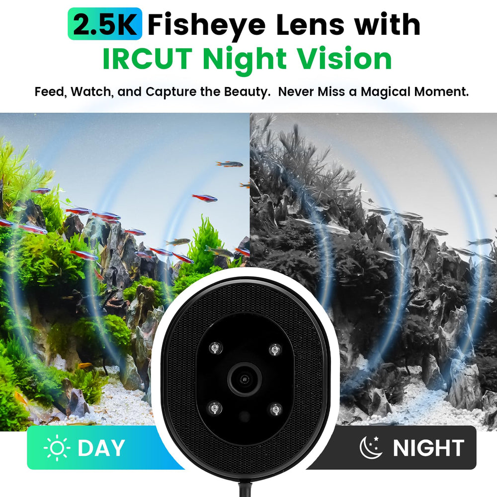 Fishkeeper 230ml capacity with silicone-sealed lid keeps food dry and fresh.
