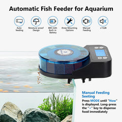 The moisture-proof lid keeps fishkeeper food fresh between feedings.