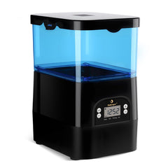 Fishkeeper automatic feeder for pond outdoor setup with weather-ready design.