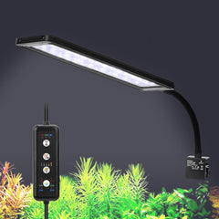 Fishkeeper clip-on light with gooseneck for precise positioning over a planted tank.