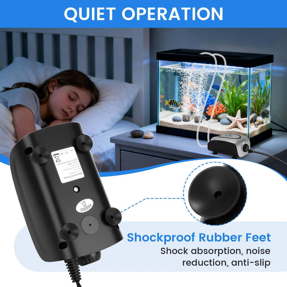 Fishkeeper compact 5W pump fits small to medium tanks with ease.