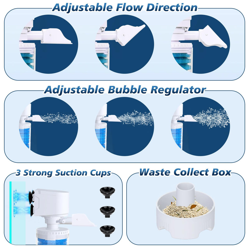 fishkeeper see-through chamber reveals debris for quick maintenance