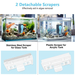 Floating magnetic cleaner stays at surface for quick retrieval