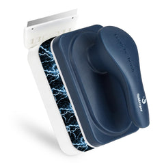 Fishkeeper magnetic cleaner brush gliding on glass for quick algae removal.