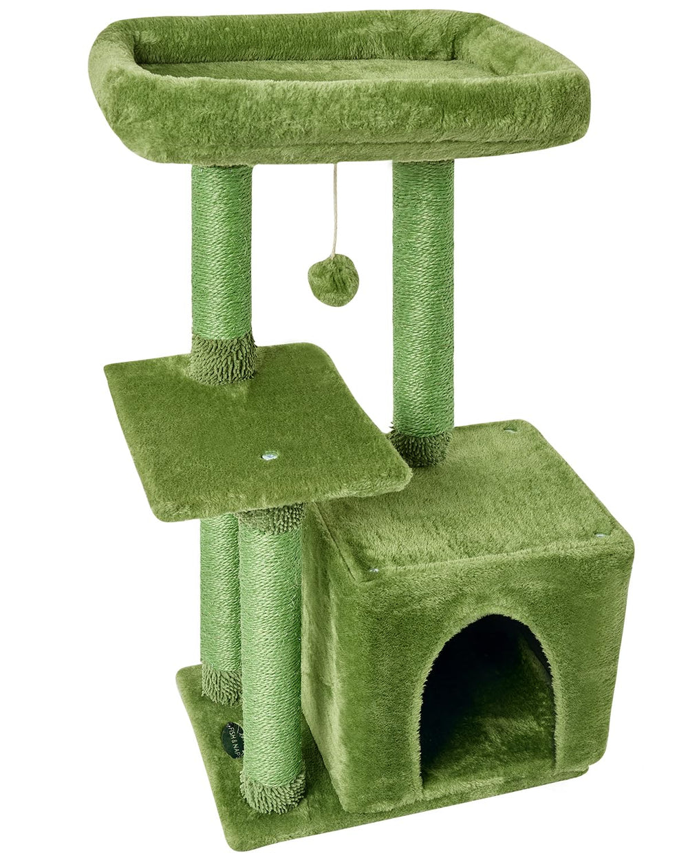 FISH&NAP sisal scratching post encourages natural scratching and nail care.