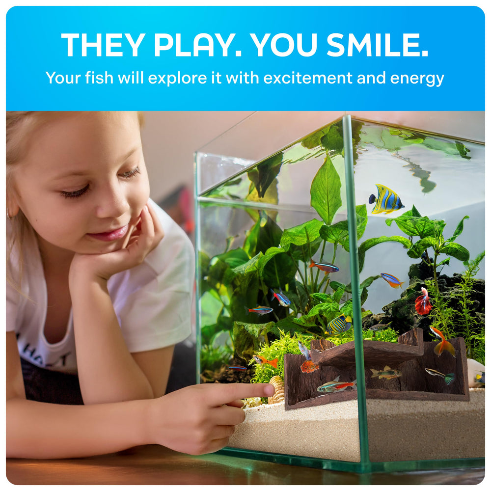 FISHNOSH Aquarium Cave hideout use offers enrichment and rest zones