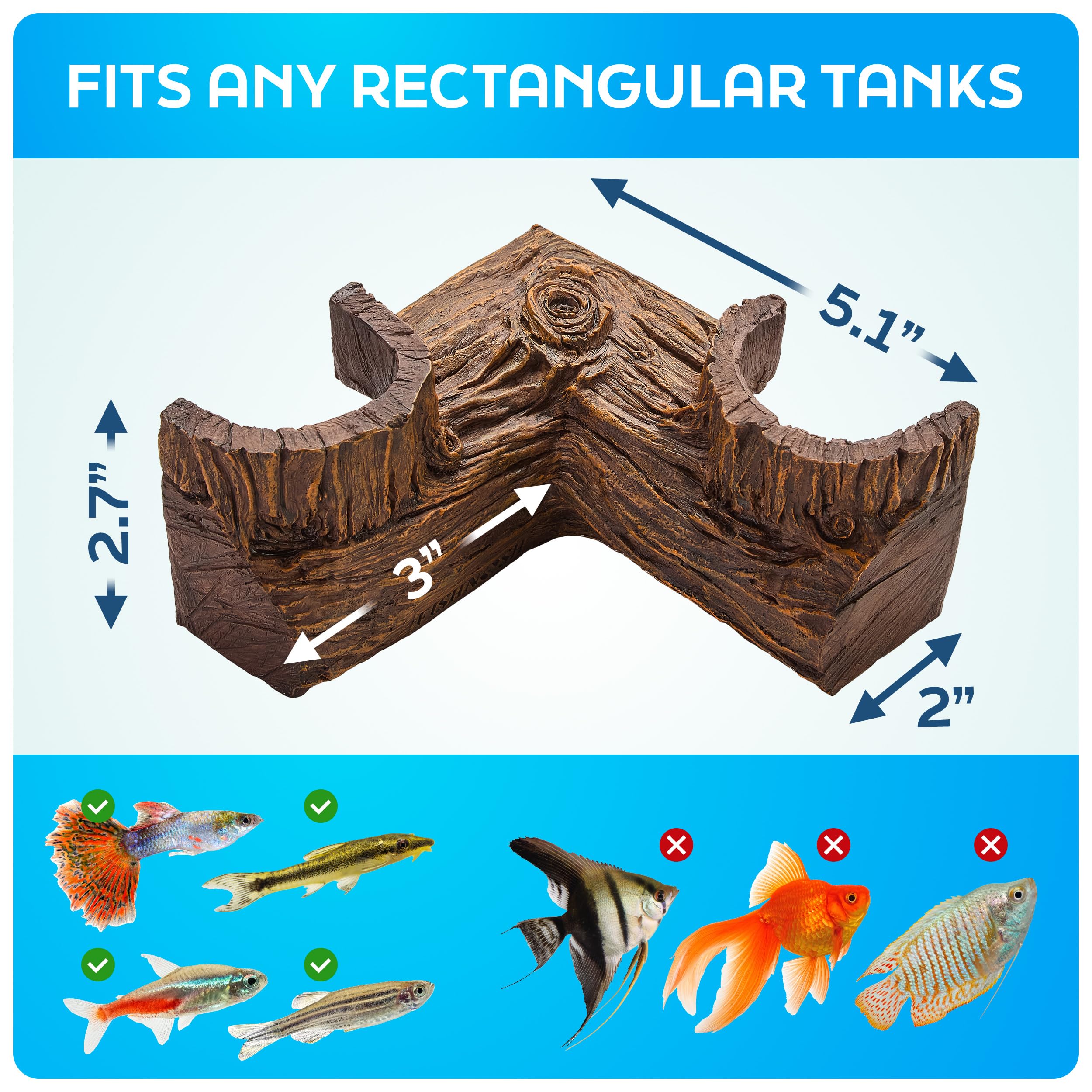 FISHNOSH Aquarium Cave modular stack enables a customizable underwater maze