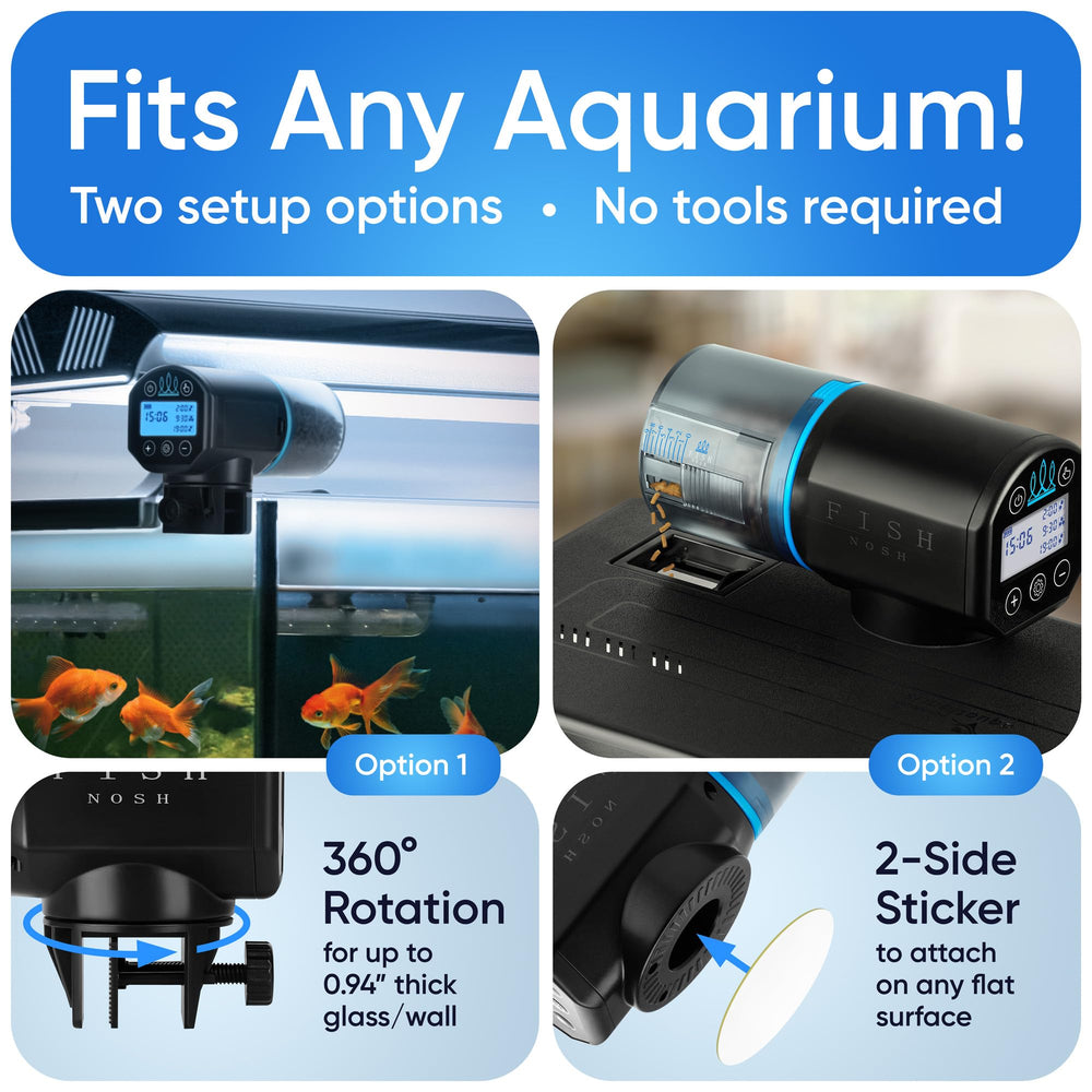 FishNosh feeder loading dish, quick refills without removing unit