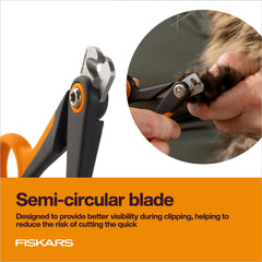 Fiskars nail clippers show durable stainless steel blades for clean cuts.