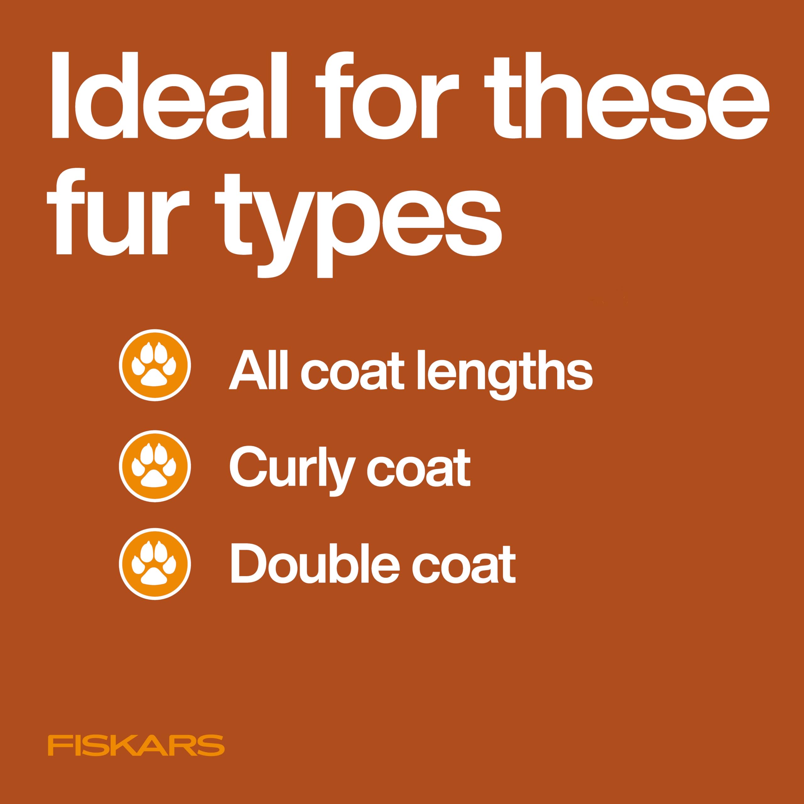 Fiskars Pet Slicker Brush easy cleaning after brushing sessions
