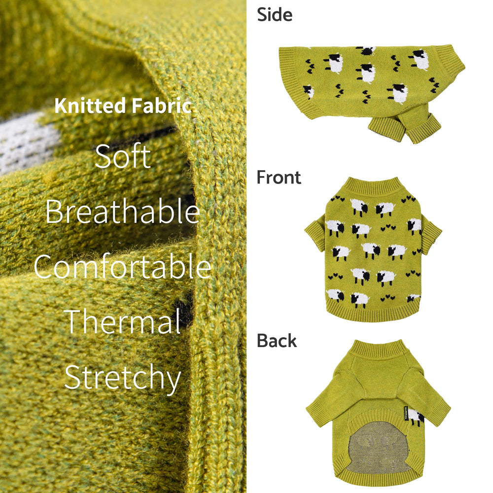 Fitwarm holiday-patterned sweater adds festive charm to pets.
