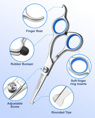 Fiurfiy straight scissors deliver precise cuts on large and small coats.