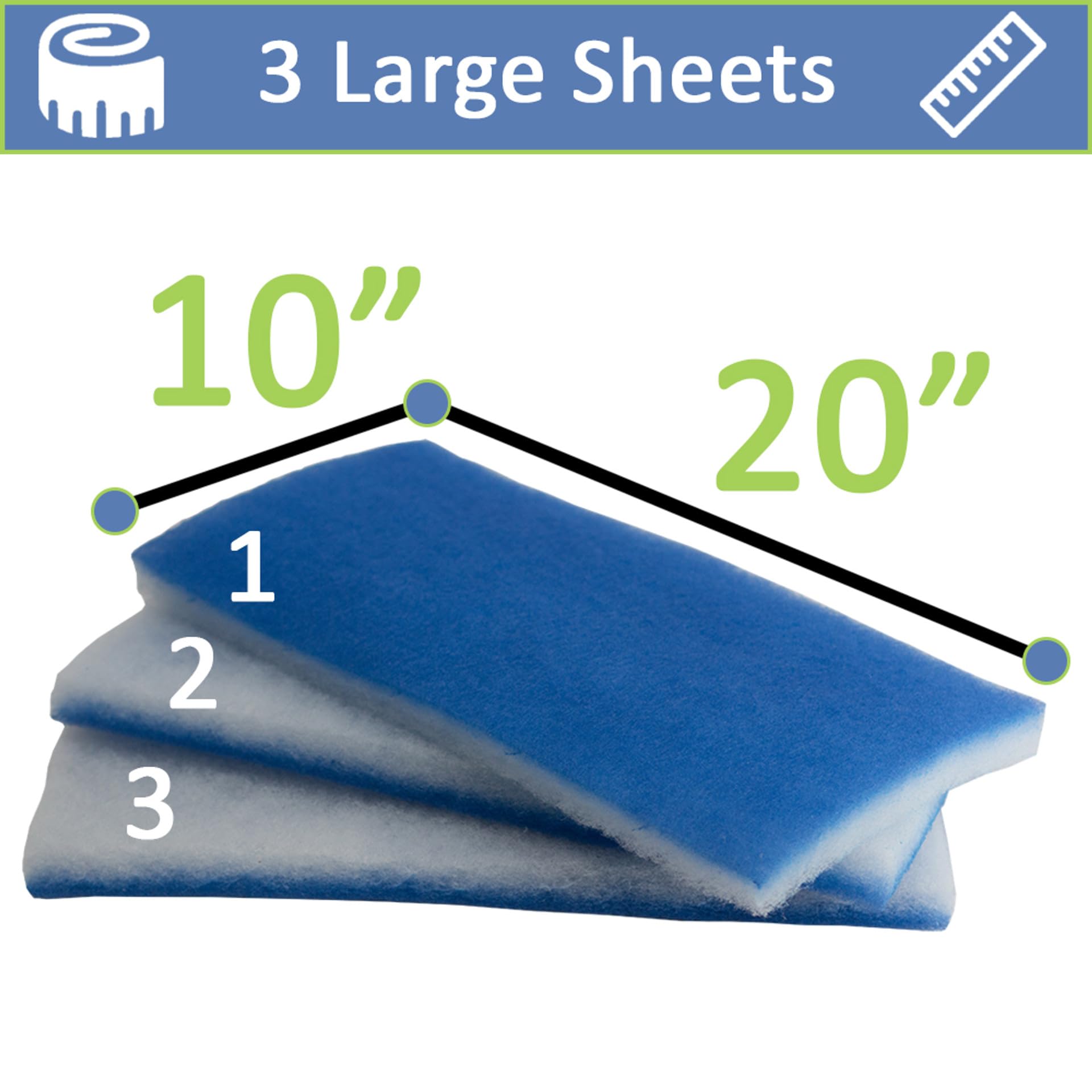 Five Star Aquatics filter floss cut-to-fit sheets simplify setup for many filters.