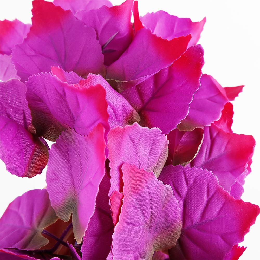 FiveBull pink hanging silk plant brightens terrarium while staying safe for pets.
