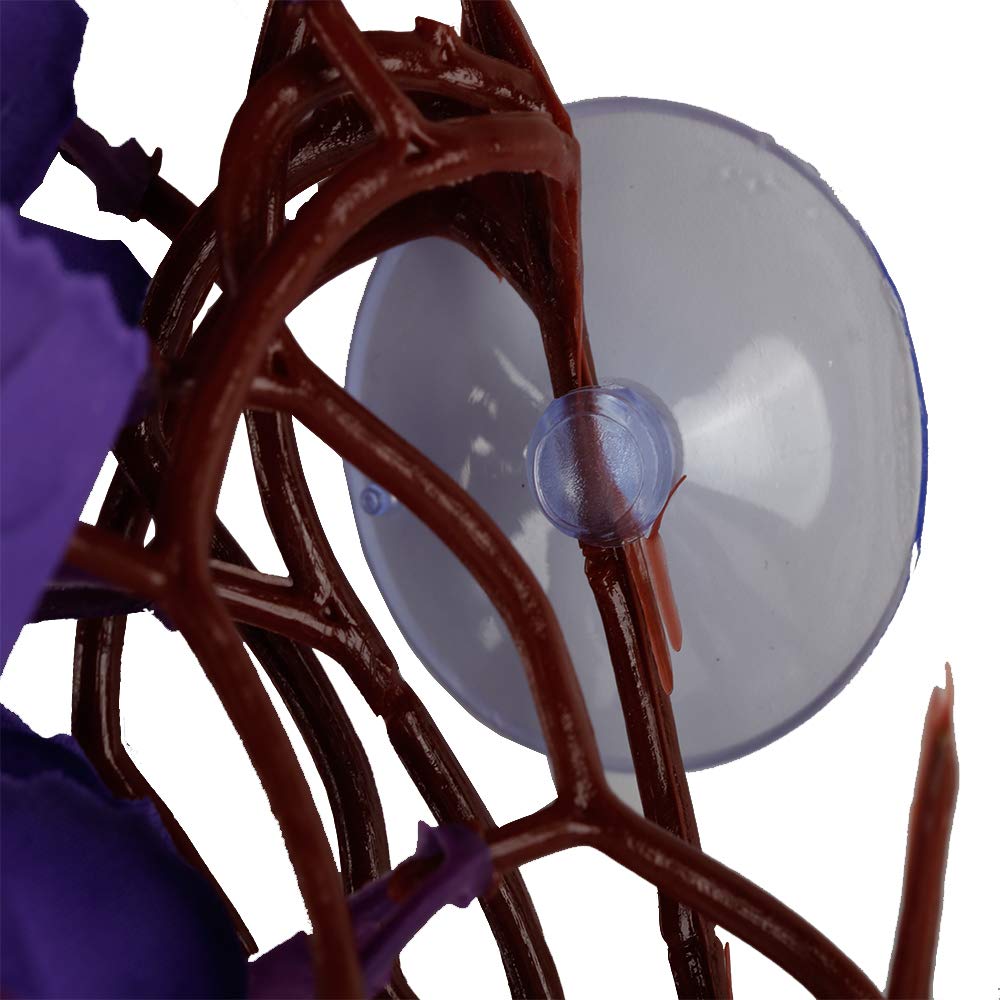 FiveBull Reptile Plants purple silk plant adds vivid, safe aesthetic to habitat