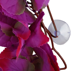 FiveBull pink silk plant offers low-maintenance habitat decoration for reptiles.