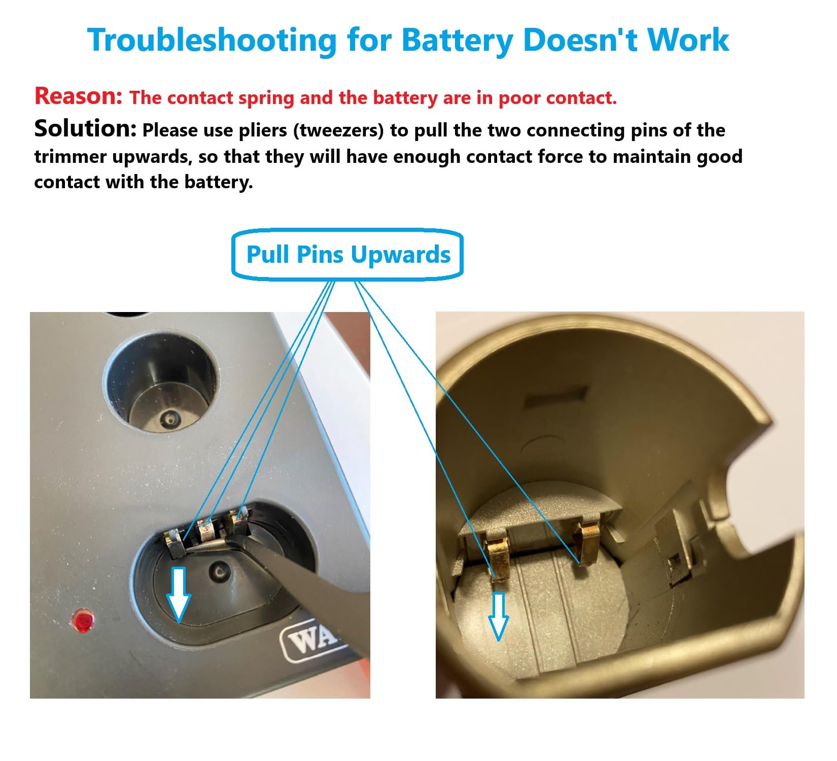 Included components and warranty note in packaging