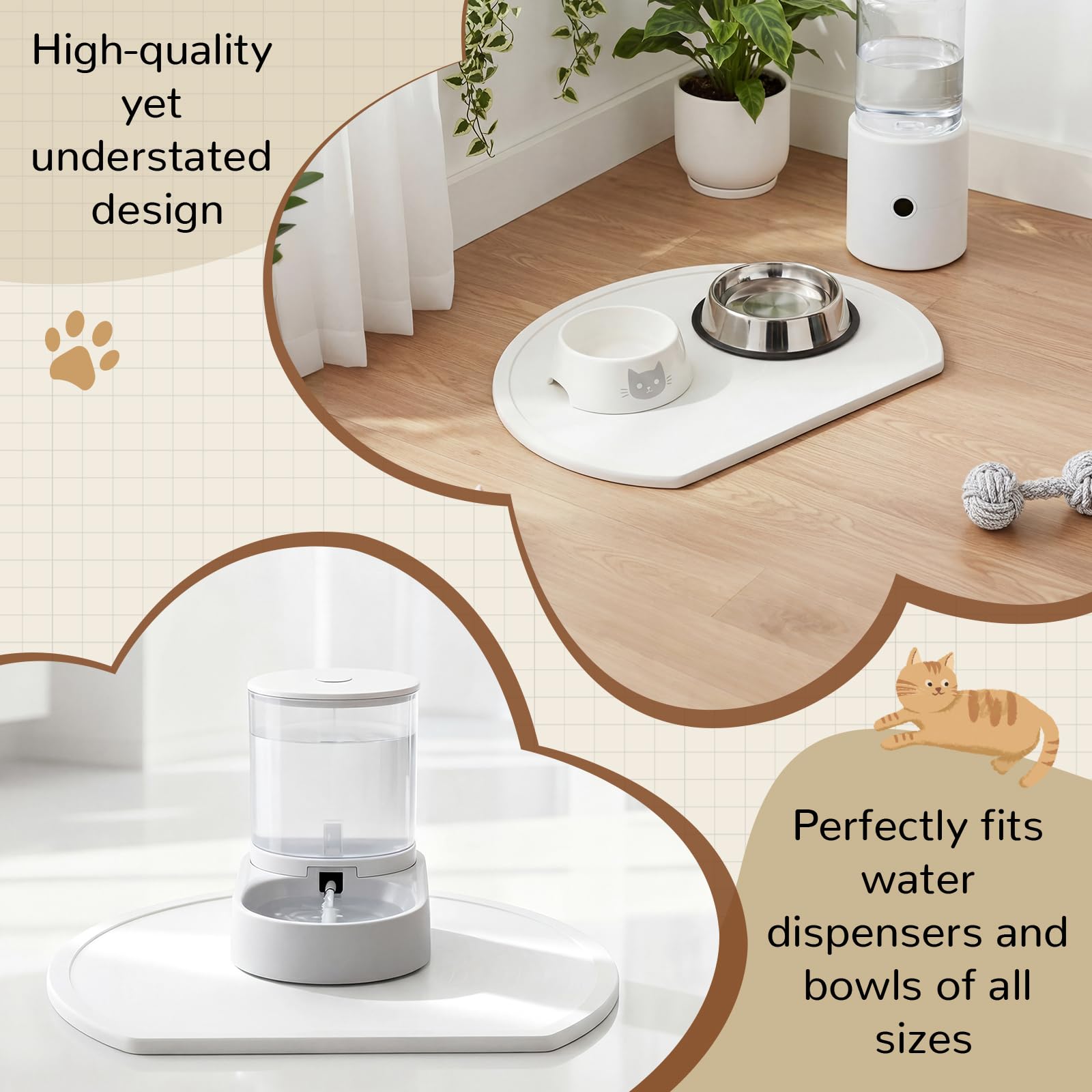 Fiwochic Stone Mat fits bowls and automatic feeders