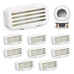 FixlyFido deodorizer for ScoopFree SmartSpin nine-pack keeps litter area fresh.