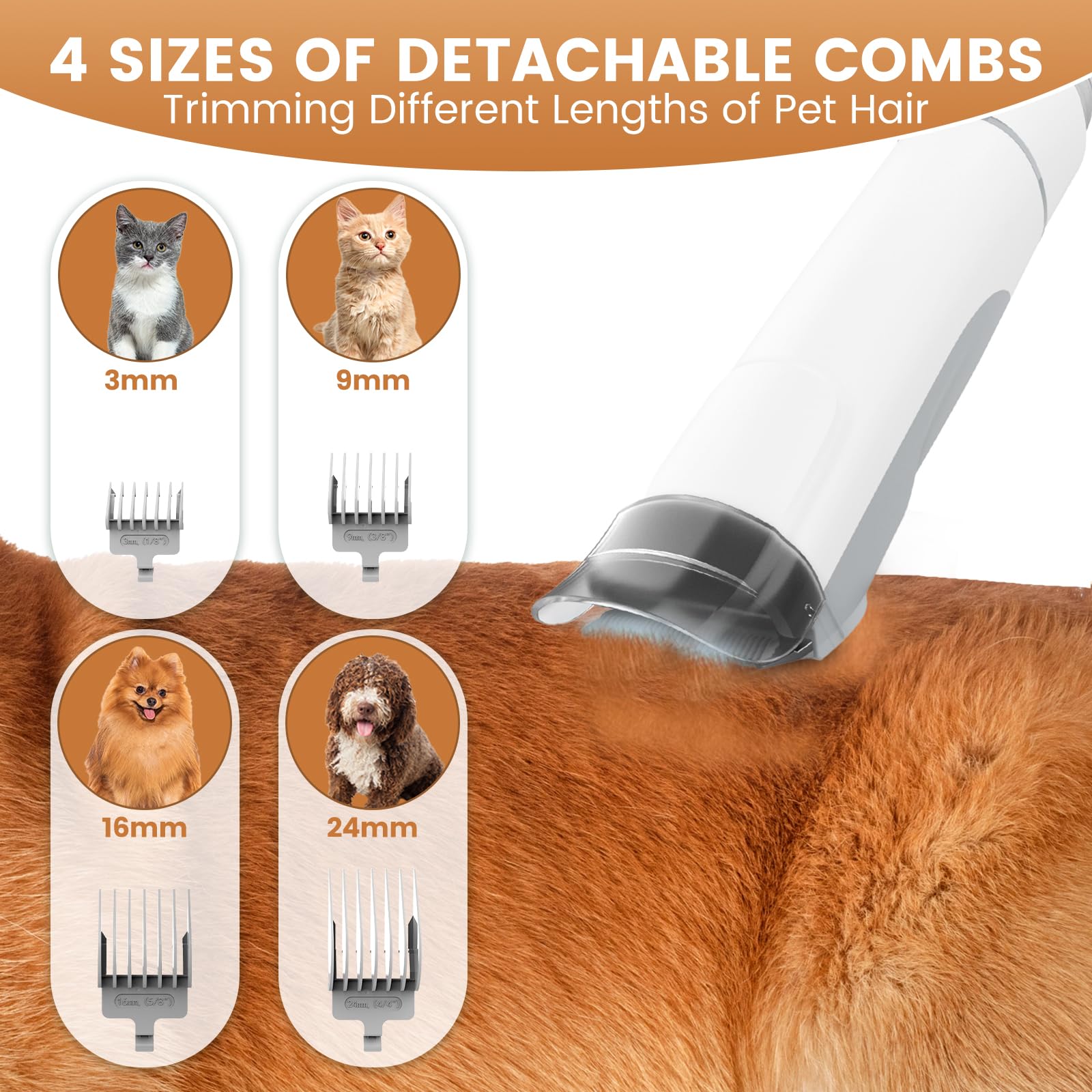 FIXR 7-in-1 pro pet grooming kit offers all-in-one convenience.