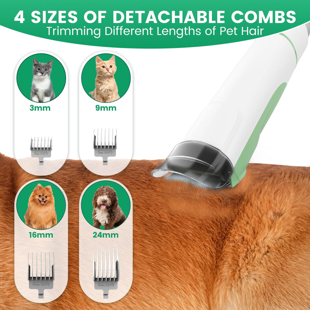FIXR detachable 4-guide combs offer adjustable fur lengths for multi-pet homes
