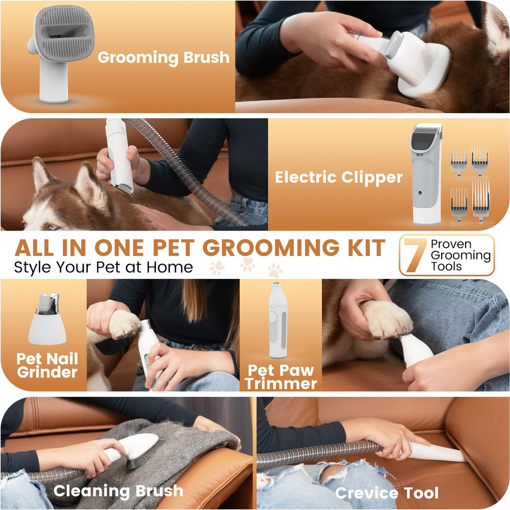FIXR pet vacuum attachments collection enabling versatile grooming and quick fur cleanup.