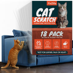FixZilla anti-cat-scratch furniture protector shields sofas from claw damage