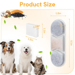 FIYOVA 8-filter system keeps water fresh and appealing for pets.