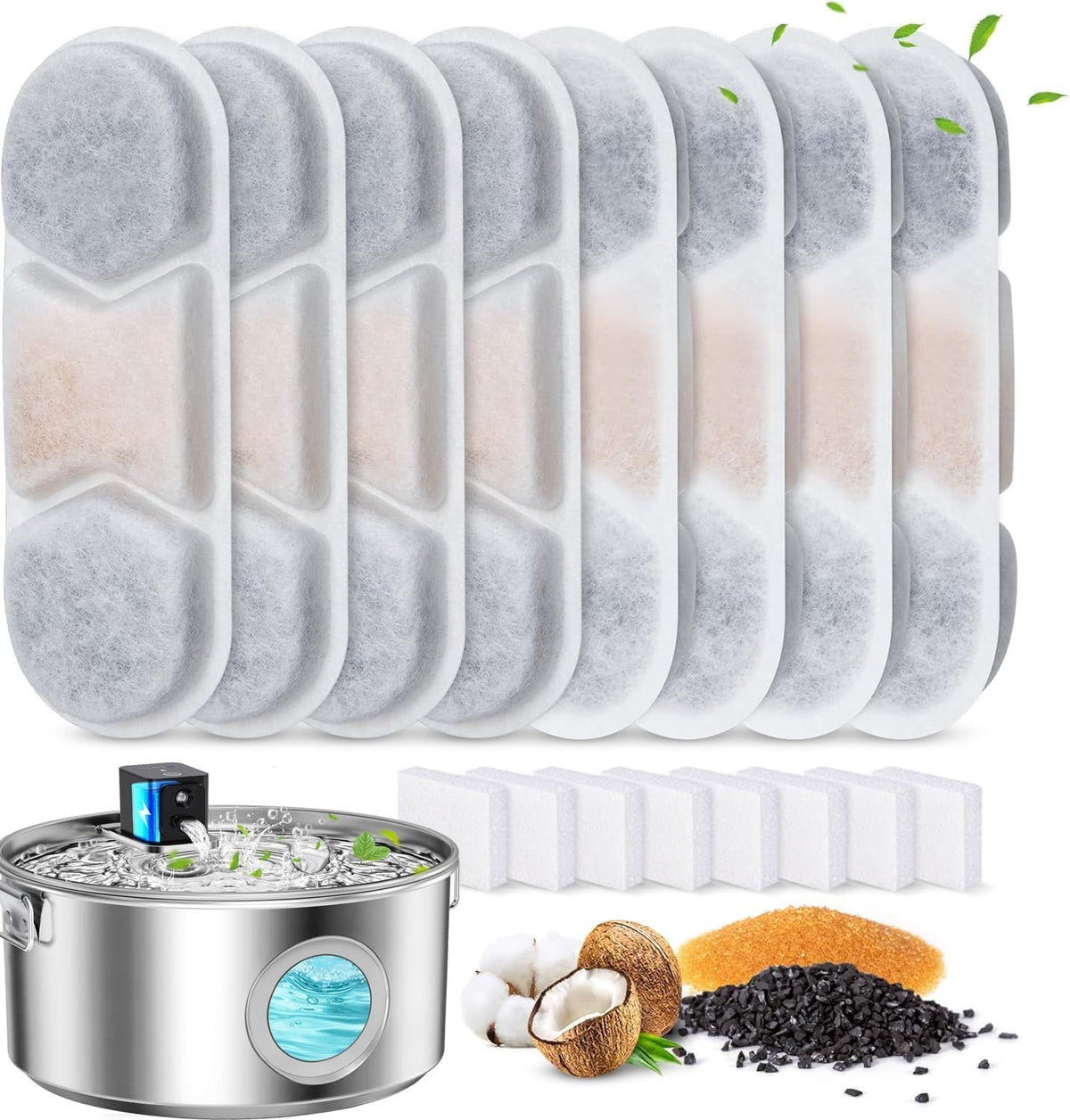 FIYOVA wireless dog water fountain setup for quick assembly and easy daily use.