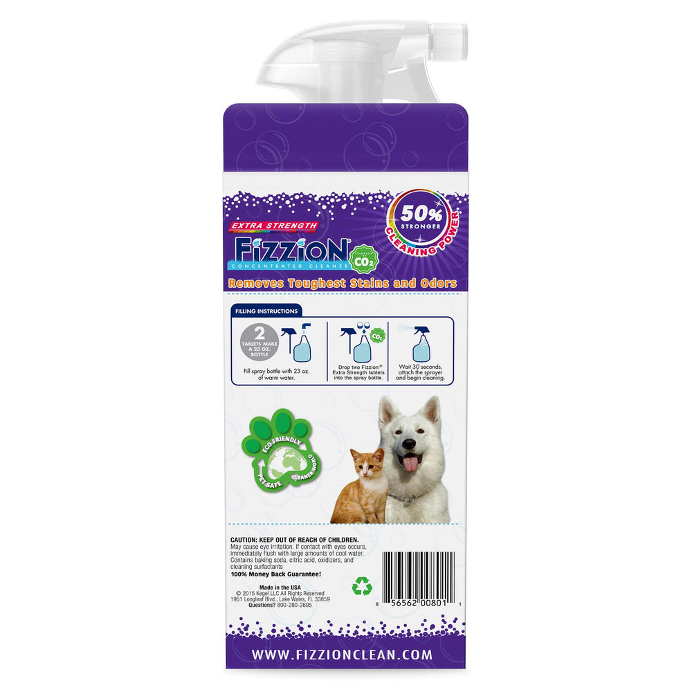 Fizzion refill pack two bottles for continuous pet mess cleanup