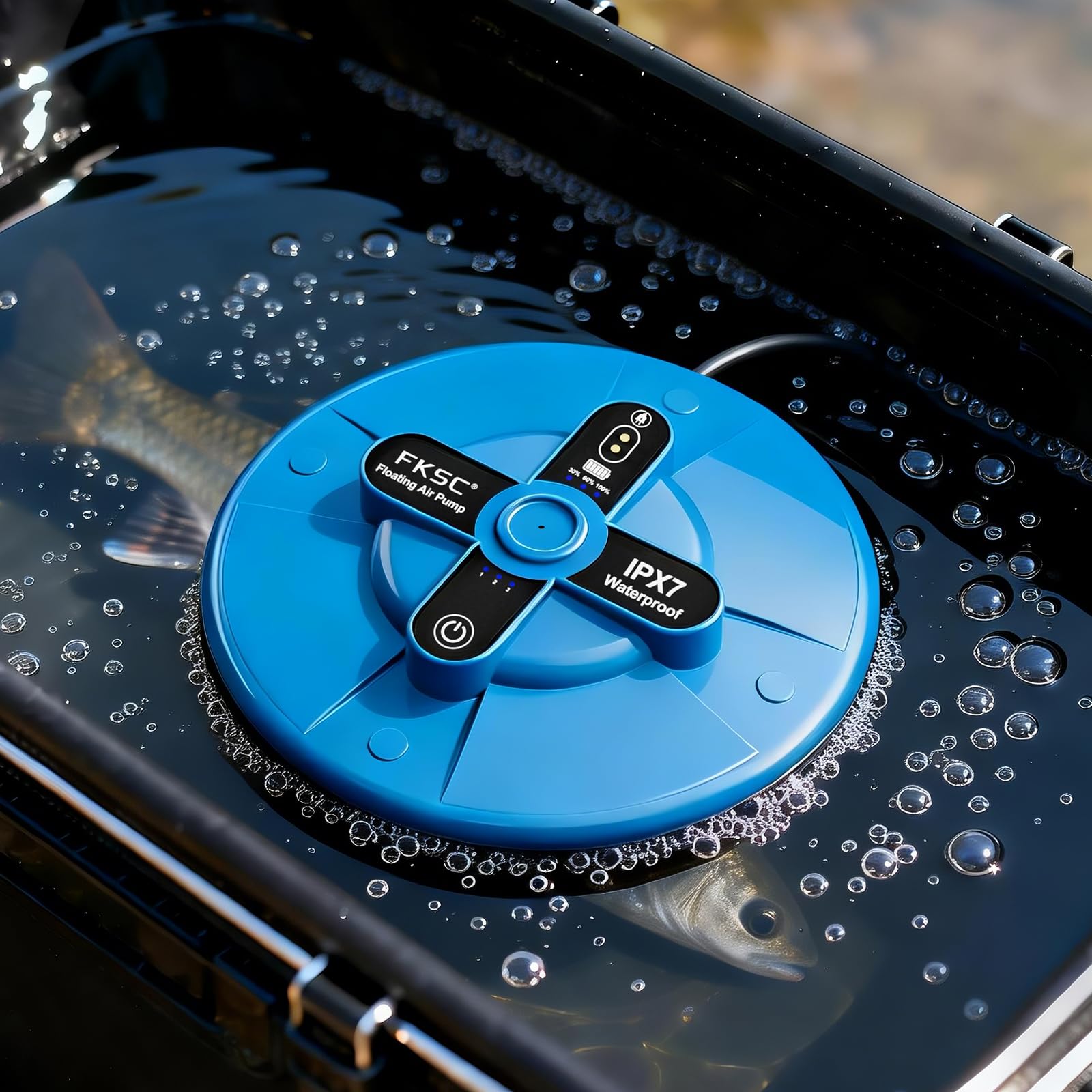 FKSC waterproof-splash-proof-shell protects the unit in wet environments.