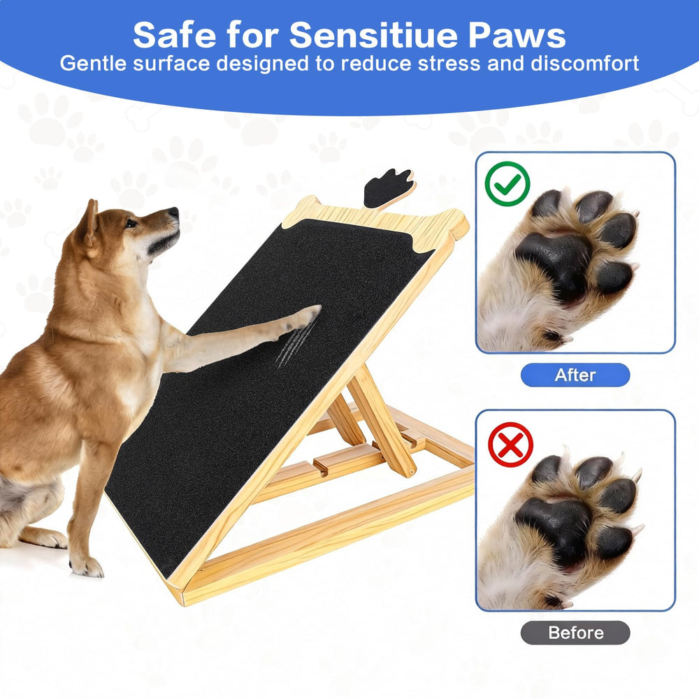 FL Falatier adjustable angles fit different dog sizes for comfortable filing