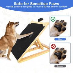 FL Falatier adjustable angles fit different dog sizes for comfortable filing