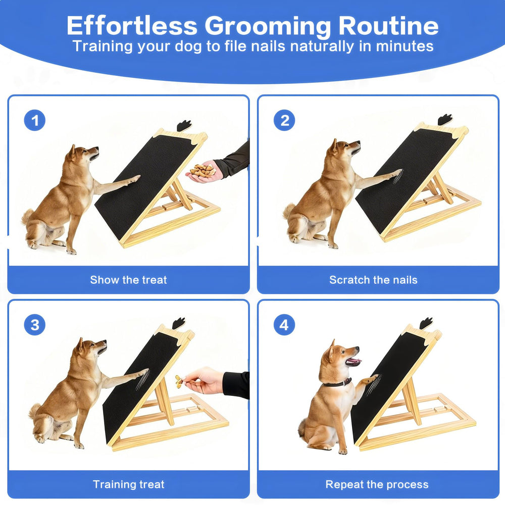 FL Falatier dog scratch board back paw use for hard-to-reach nails