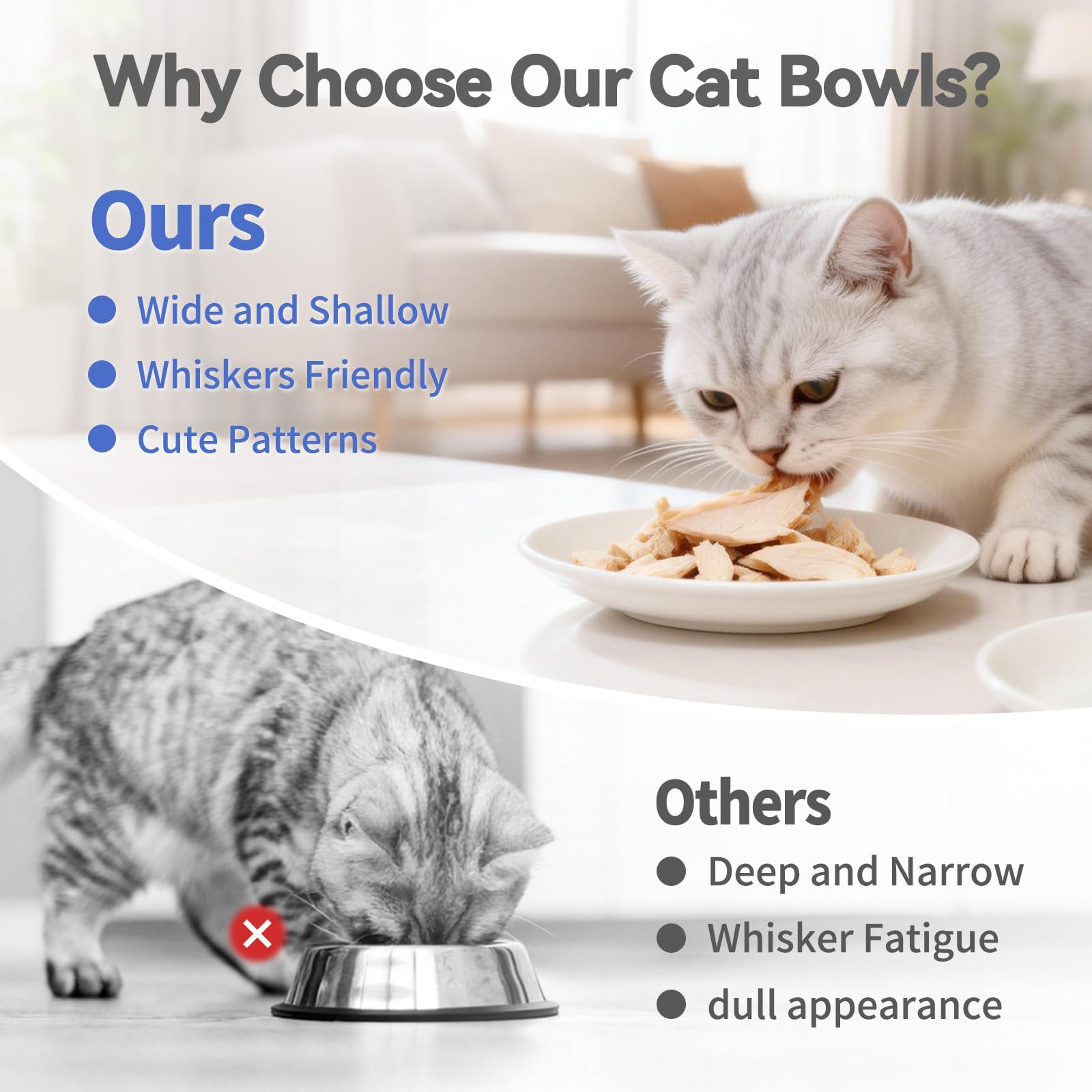 FlaggeZG multi-use feeding bowls for dry or wet food.