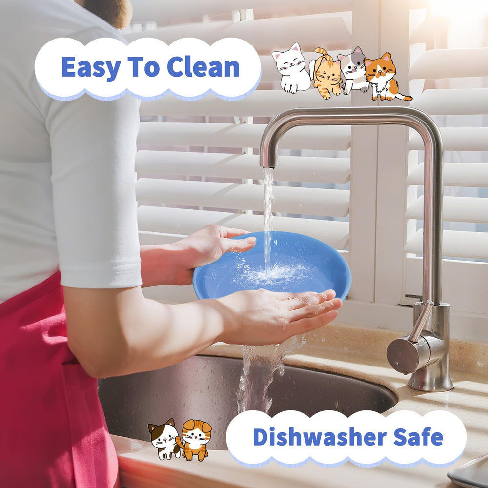 FlaggeZG whisker-friendly cat bowls promote comfortable eating and cleaner faces.