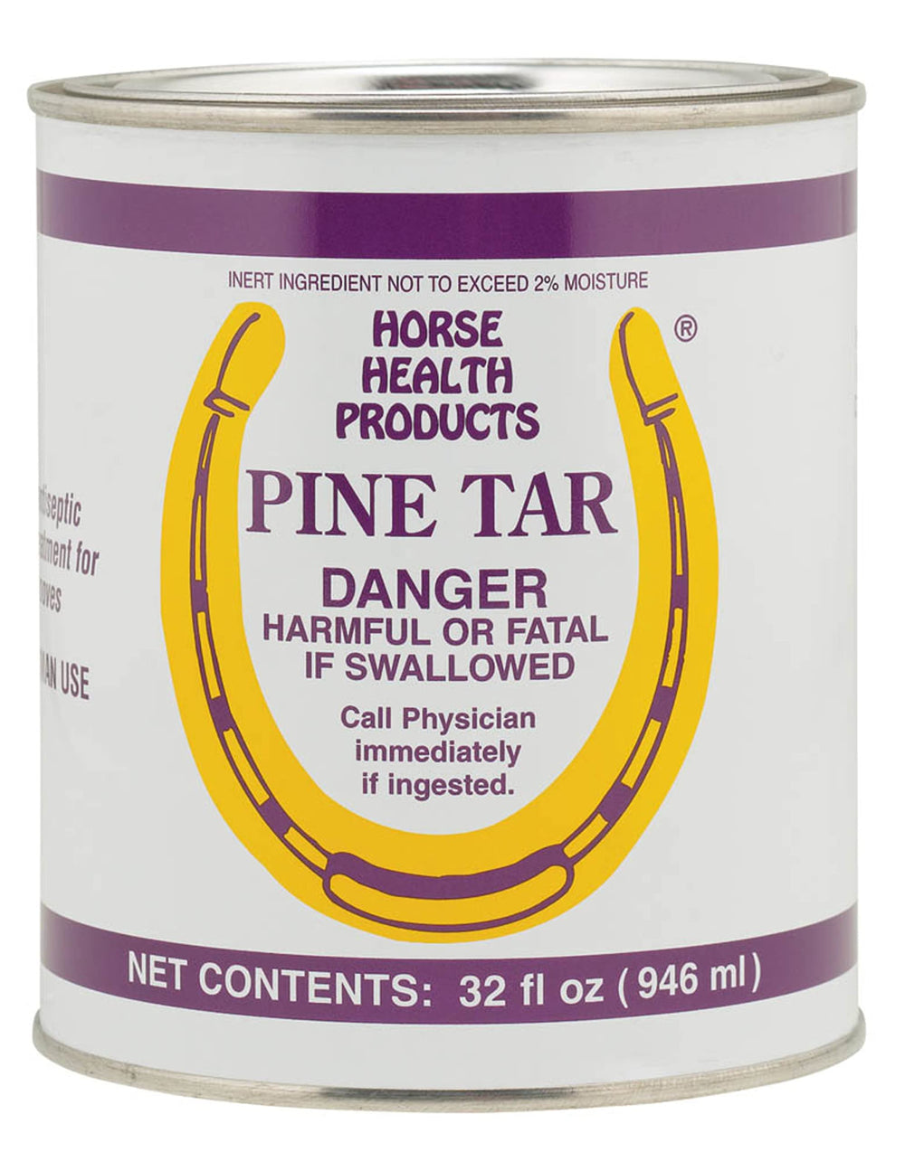 Flagline Horse Health Pine Tar bottle applying antiseptic to hoof to moisturize and protect