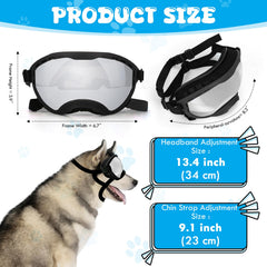 Flantor dog goggles feature breathable vents to keep your dog cool.