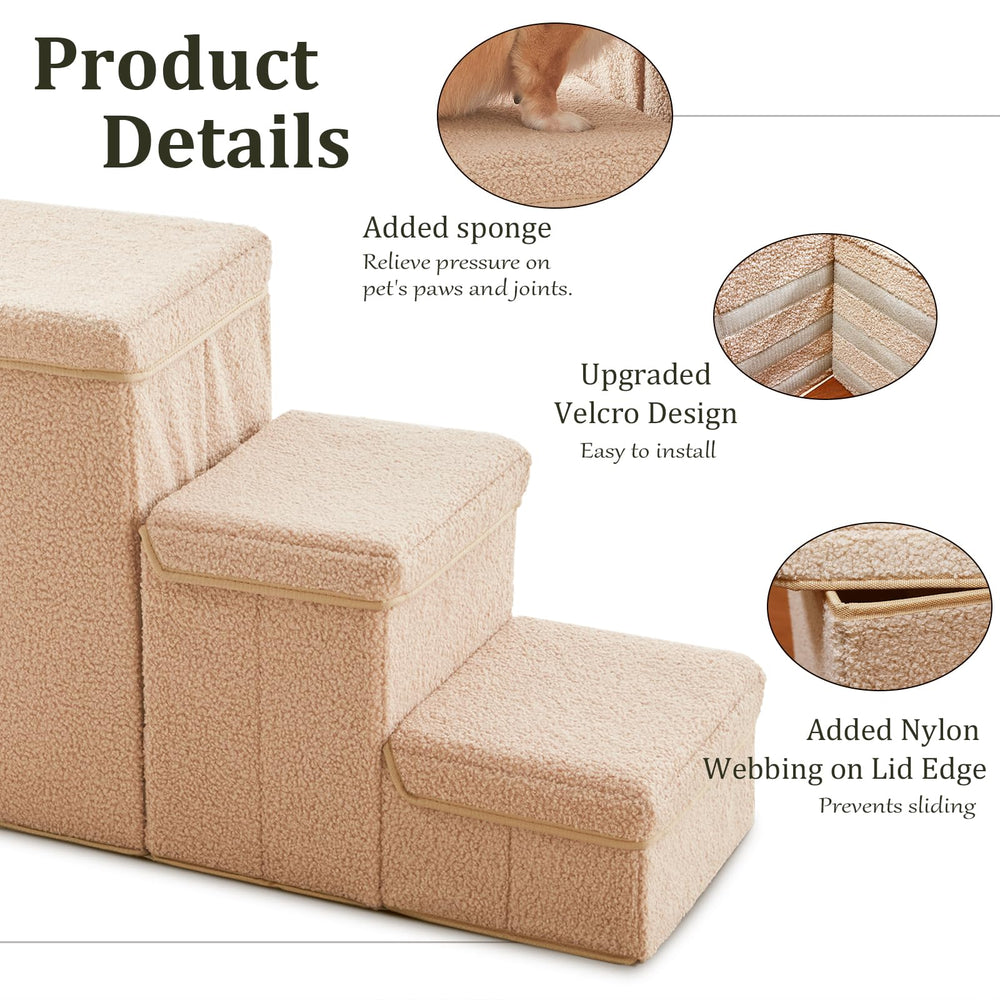 Flashing Fire stairs fixed plates provide stability against carpet.