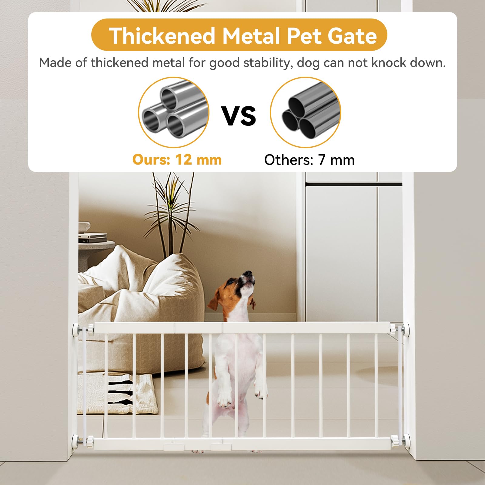 Fldofaves dog gate used in doorways and stairs for safer transitions