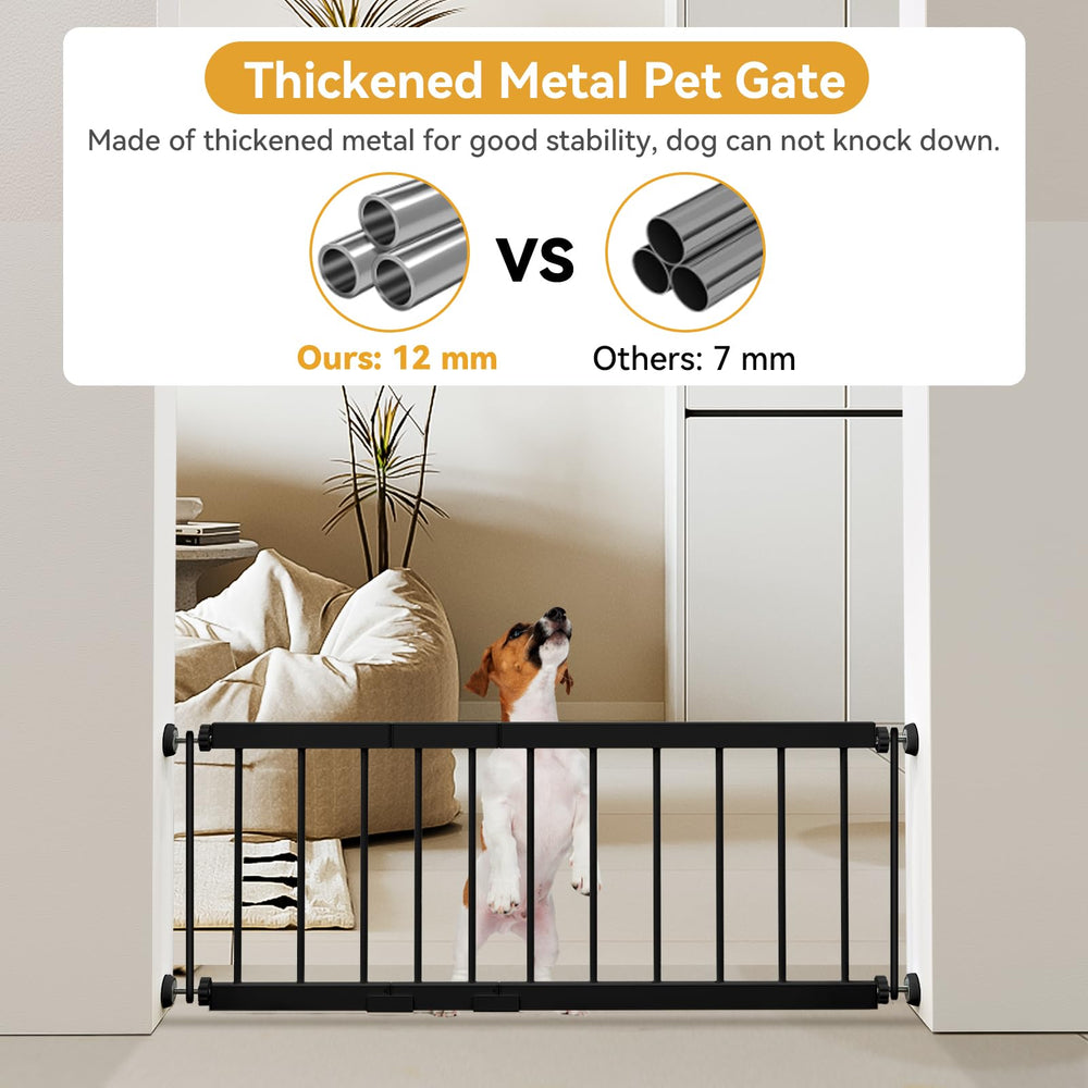Fldofaves dog gate pressure mount enables easy setup without drilling in walls