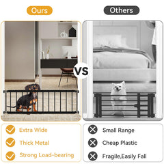 Fldofaves dog gate steel frame highlights durability and stable support in daily use.