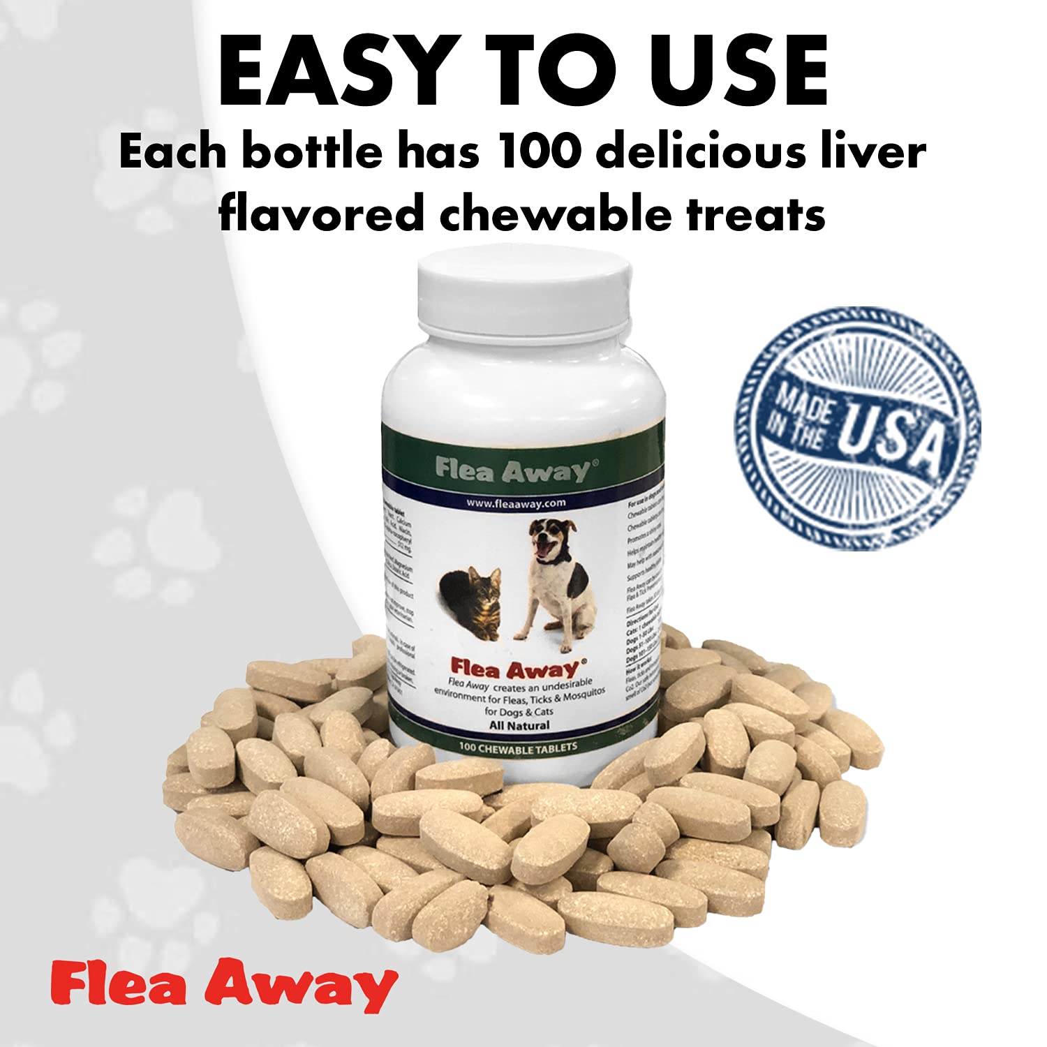 Flea Away being given to a dog during daily use.