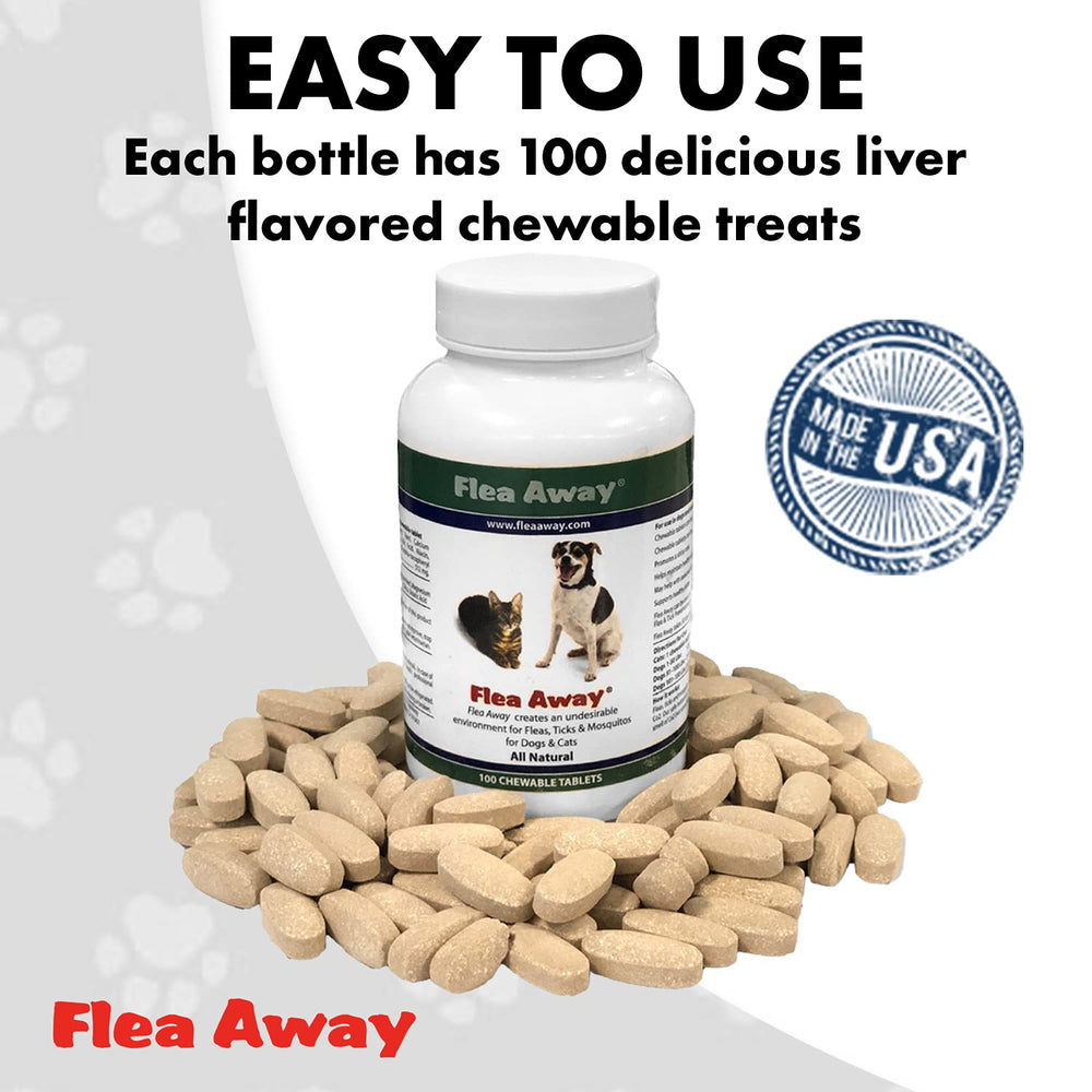 Flea Away being given to a dog during daily use.