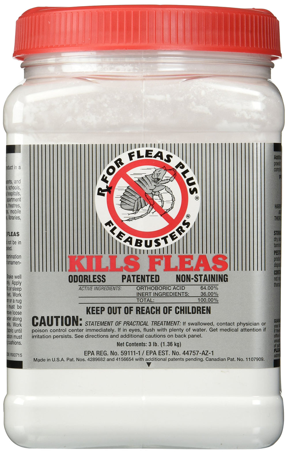 Fleabusters Rx for Fleas Plus canister for long-lasting flea control