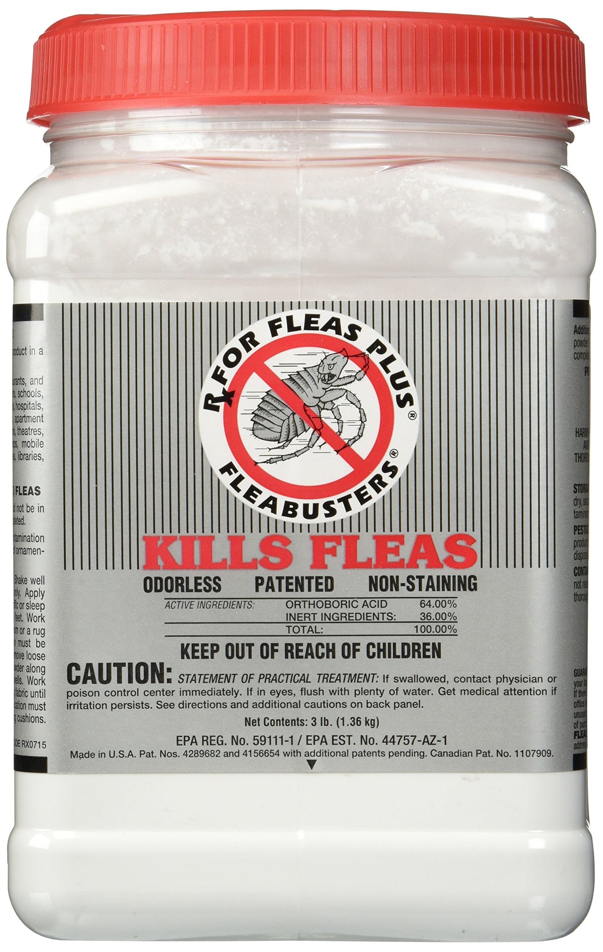 Fleabusters Rx for Fleas Plus canister for long-lasting flea control