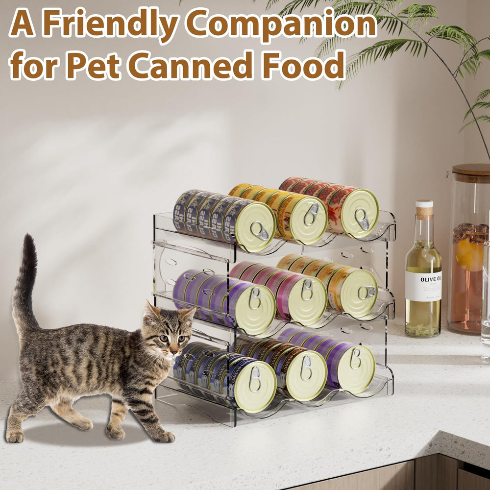 Flenpptly Cat Can Organizer sturdy design holds full loads securely