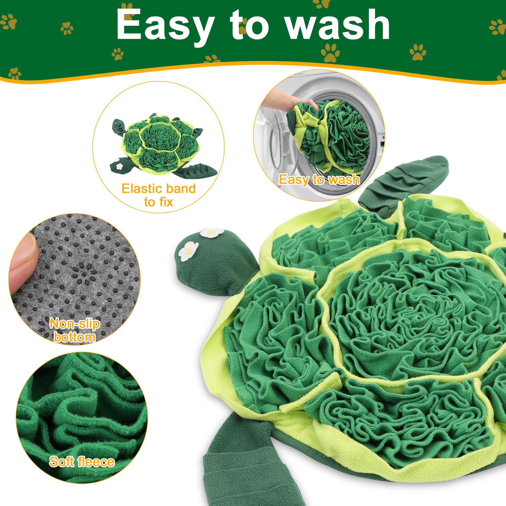FLERDMAU Snuffle Mat interactive puzzle boosts mental stimulation and foraging skills