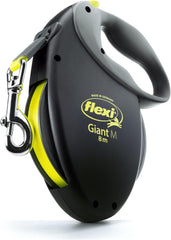 Flexi Giant Tape Leash extended demonstrates long-range exploration with controlled freedom for a medium dog.
