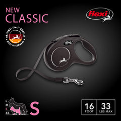 FLEXI pause and lock leash enables easy one-handed use.